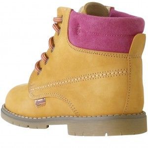 Zapatos de Niña - Bota Bambi Tipo Panamá color Camel y Fucsia