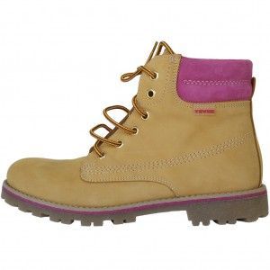 Zapatos de Niña - Bota Yowas color Camel y Fucsia