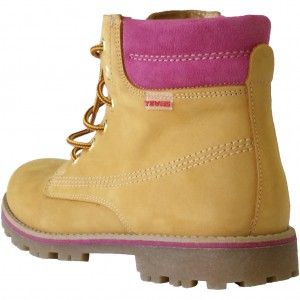 Zapatos de Niña - Bota Yowas color Camel y Fucsia