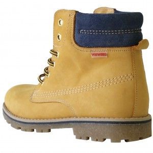 Zapatos de Niño - Bota Yowas color Camel y Marino
