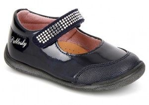Zapato de Niña - Merceditas Pablosky Charol Venecia Marino