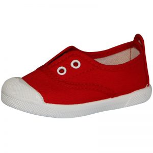 Zapatilla JAVER De Lona Roja Unisex Con Puntera Ref-150