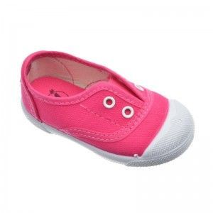 Javer Zapatilla de Lona Fucsia Puntera de Goma