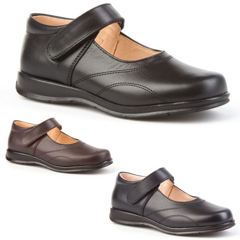 Angelitos Zapato Colegial Niña Velcro 461