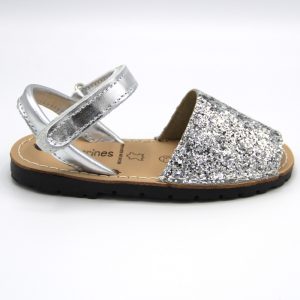 Comprar Menorquina-Ibicenca Saltarines Glitter Plata Ref. 7501