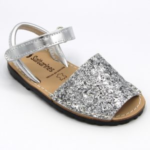Comprar Menorquina-Ibicenca Saltarines Glitter Plata Ref. 7501